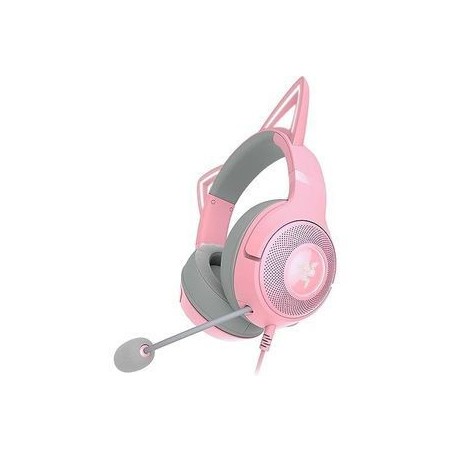 Razer Kraken Kitty V2 Wired Headset Pink - Immerse in Comfort & Style!